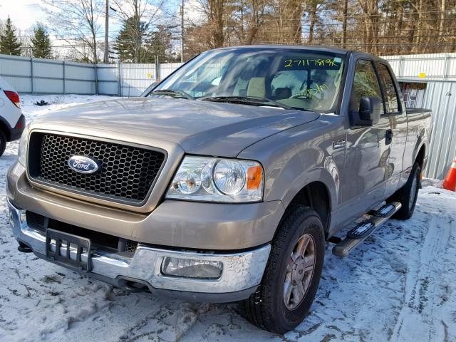 1FTPX14514NC36865 - 2004 FORD F150 GRAY photo 2