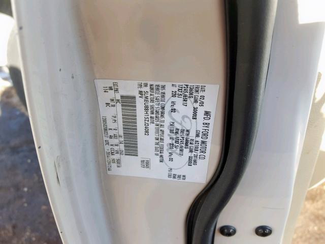 5LMEU88H15ZJ24082 - 2005 LINCOLN AVIATOR 米色 照片 10