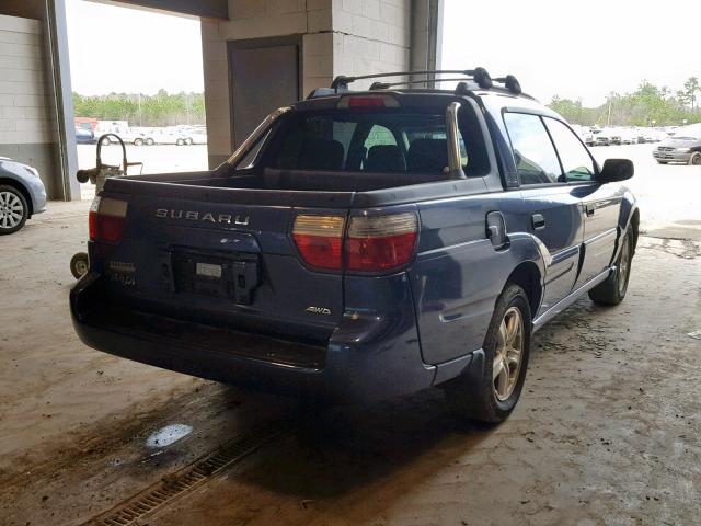 4S4BT62C367104603 - 2006 SUBARU BAJA SPORT BLUE photo 4