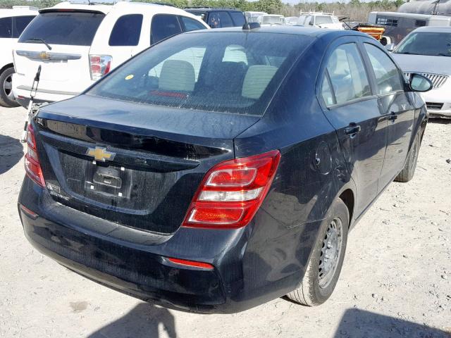 1G1JB5SH2H4125755 - 2017 CHEVROLET SONIC LS 黑色 照片 4