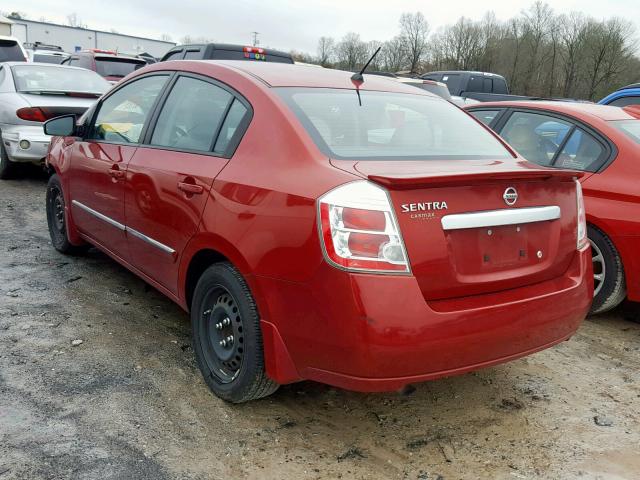 3N1AB6AP3CL657012 - 2012 NISSAN SENTRA 2.0 RED photo 3