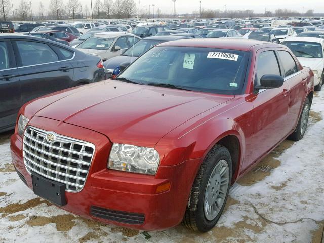 2C3KA43R07H885480 - 2007 CHRYSLER 300 RED photo 2