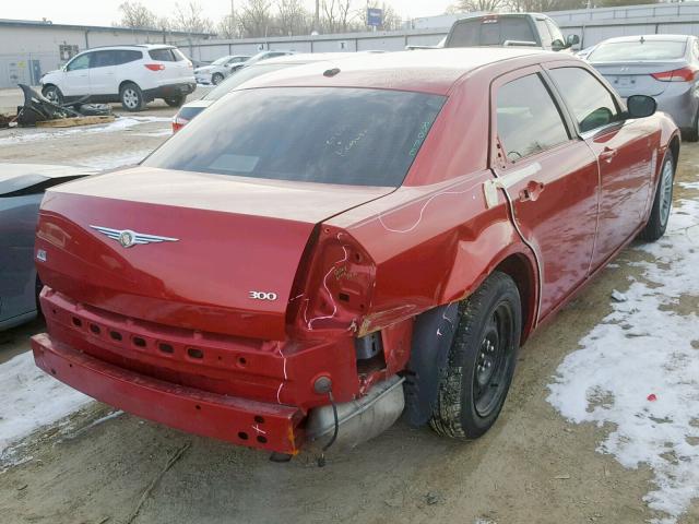 2C3KA43R07H885480 - 2007 CHRYSLER 300 RED photo 4