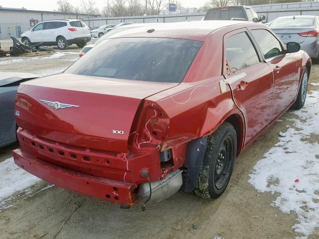 2C3KA43R07H885480 - 2007 CHRYSLER 300 RED photo 9