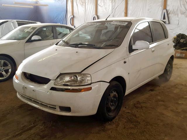KL1TD66618B083090 - 2008 CHEVROLET AVEO BASE თეთრი ფოტო 2
