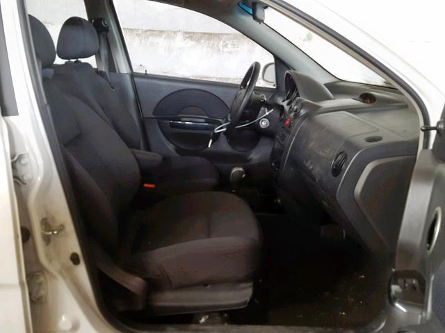 KL1TD66618B083090 - 2008 CHEVROLET AVEO BASE თეთრი ფოტო 5