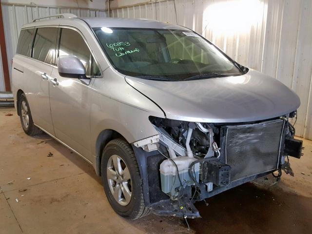 JN8AE2KP1D9068390 - 2013 NISSAN QUEST S SILVER photo 1