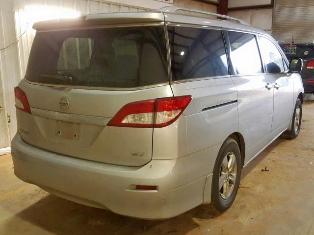 JN8AE2KP1D9068390 - 2013 NISSAN QUEST S SILVER photo 4