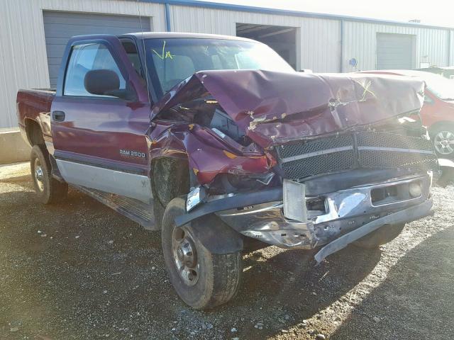 1B7KF23621J572430 - 2001 DODGE RAM 2500 BURGUNDY photo 1