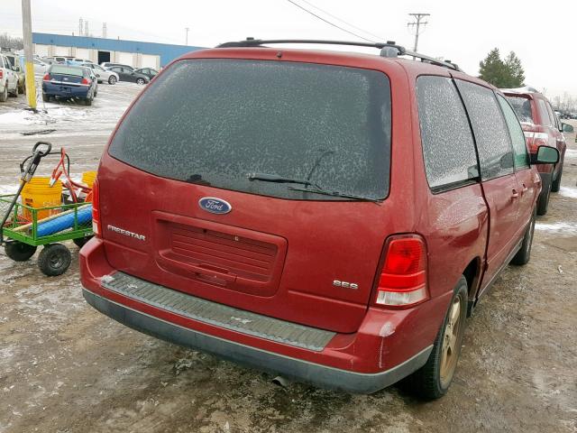 2FMZA57664BA85146 - 2004 FORD FREESTAR S MAROON photo 4