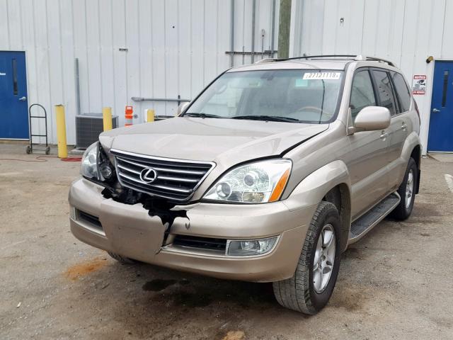 JTJBT20X450083056 - 2005 LEXUS GX 470 GOLD photo 2