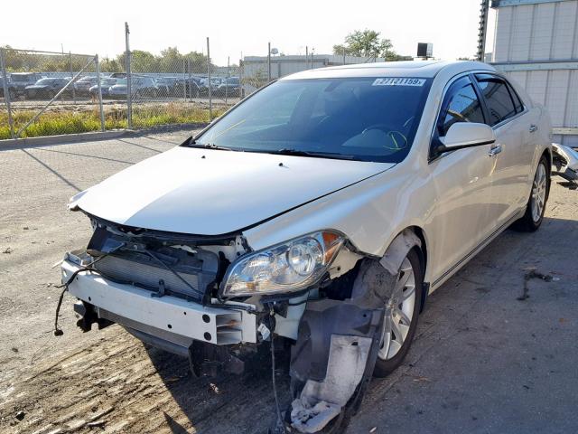 1G1ZE5EB0AF305571 - 2010 CHEVROLET MALIBU LTZ WHITE photo 2