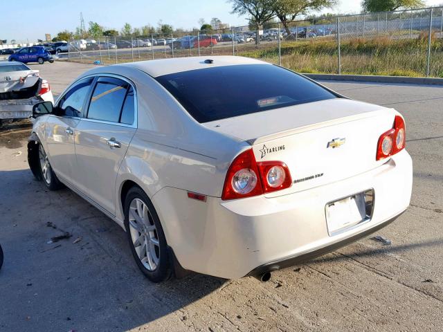 1G1ZE5EB0AF305571 - 2010 CHEVROLET MALIBU LTZ WHITE photo 3