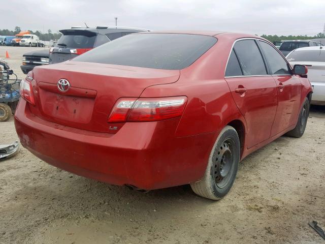 4T1BE46K97U049030 - 2007 TOYOTA CAMRY NEW RED photo 4