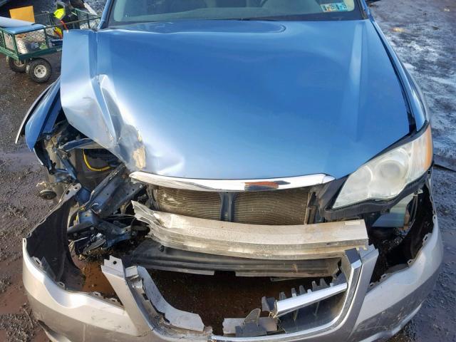 4S4BP60C986351818 - 2008 SUBARU OUTBACK BLUE photo 7