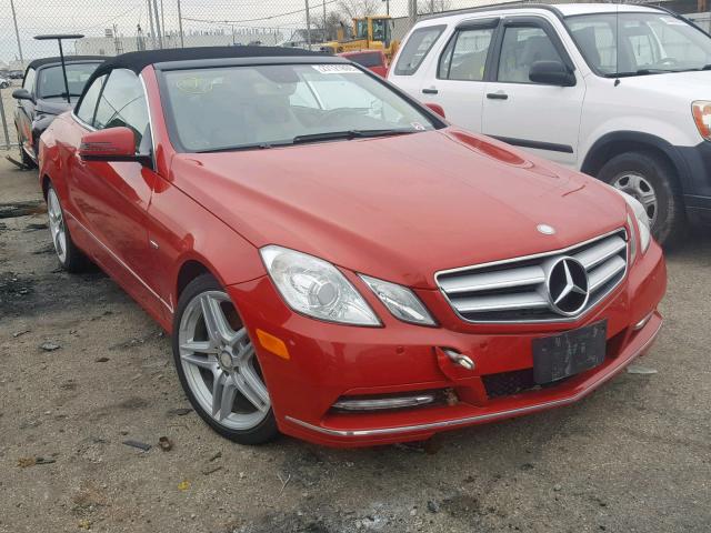 WDDKK5KF8CF161785 - 2012 MERCEDES-BENZ E 350 RED photo 1