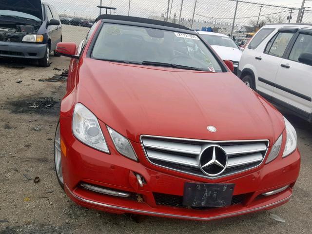 WDDKK5KF8CF161785 - 2012 MERCEDES-BENZ E 350 RED photo 9