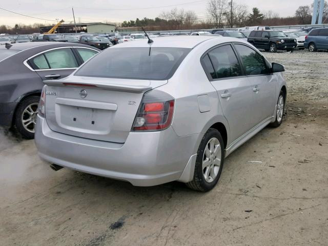 3N1AB6AP7BL655570 - 2011 NISSAN SENTRA 2.0 SILVER photo 4