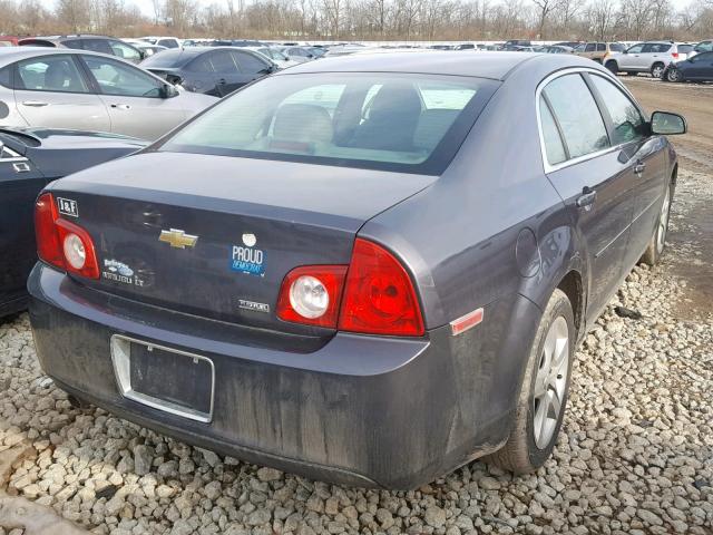 1G1ZC5E08A4126548 - 2010 CHEVROLET MALIBU 1LT GRAY photo 4