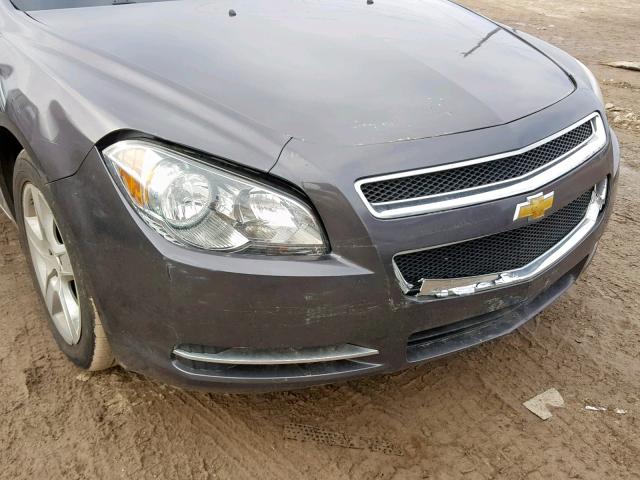 1G1ZC5E08A4126548 - 2010 CHEVROLET MALIBU 1LT GRAY photo 9