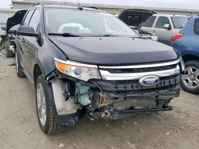 2FMDK3J97DBA06663 - 2013 FORD EDGE SEL BLACK photo 1