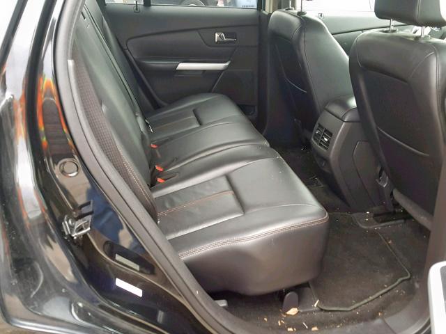 2FMDK3J97DBA06663 - 2013 FORD EDGE SEL BLACK photo 6