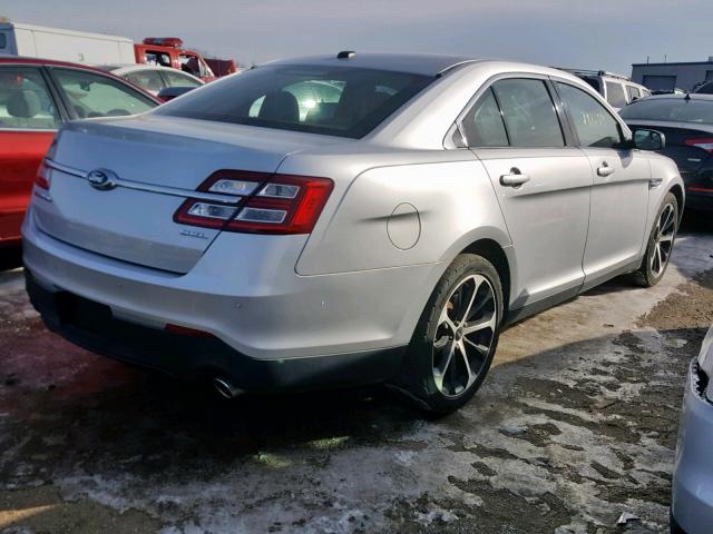 1FAHP2E86FG148104 - 2015 FORD TAURUS SEL SILVER photo 4