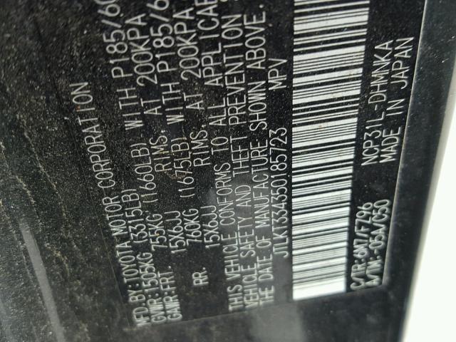 JTLKT334350185723 - 2005 TOYOTA SCION XB Yaşıl foto 10