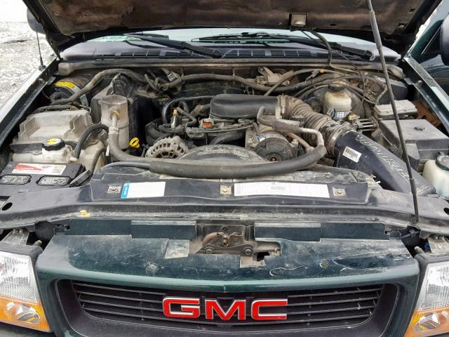 1GTDT13W81K250851 - 2001 GMC SONOMA GREEN photo 7