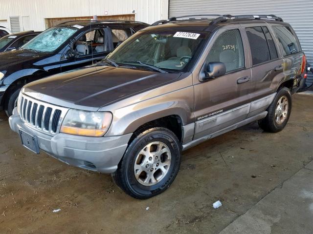 1J4GW58S9XC658306 - 1999 JEEP GRAND CHER GRAY photo 2