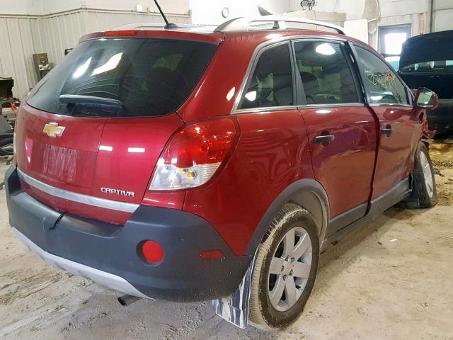 3GNAL2EK1CS549986 - 2012 CHEVROLET CAPTIVA SP BURGUNDY photo 4