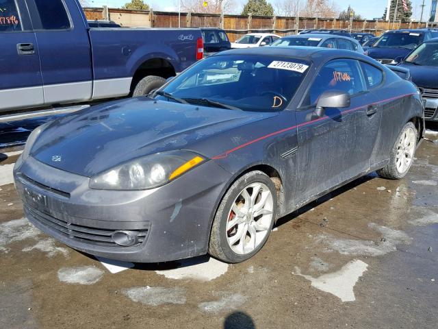 KMHHN66F37U236112 - 2007 HYUNDAI TIBURON GT GRAY photo 2