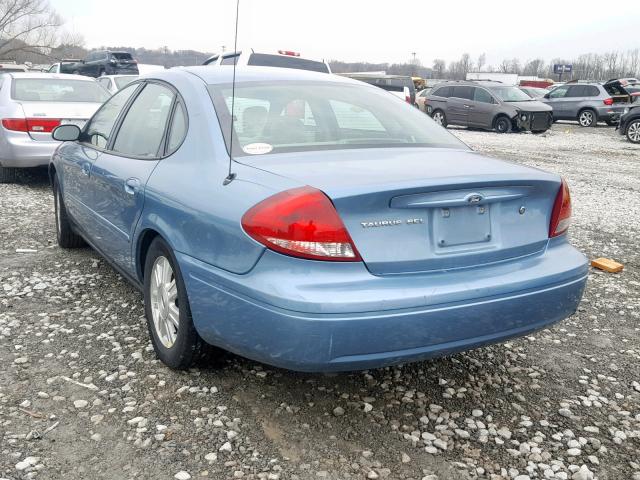 1FAFP56U75A307203 - 2005 FORD TAURUS SEL BLUE photo 3