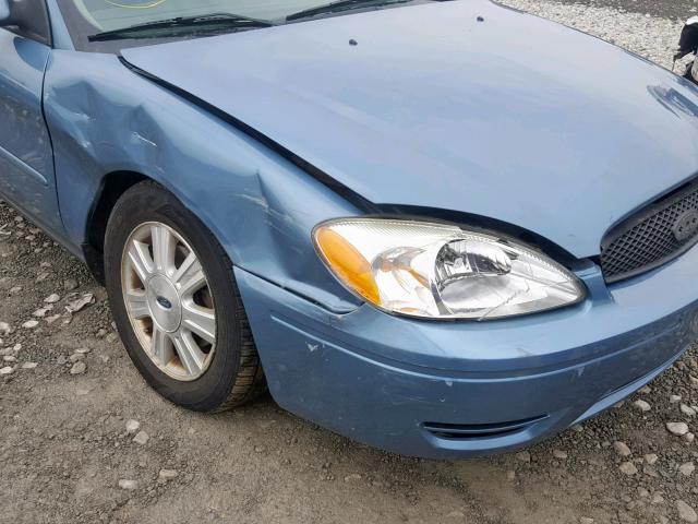 1FAFP56U75A307203 - 2005 FORD TAURUS SEL BLUE photo 9