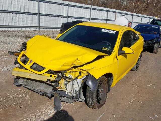 1G2AL15F977140567 - 2007 PONTIAC G5 YELLOW photo 2