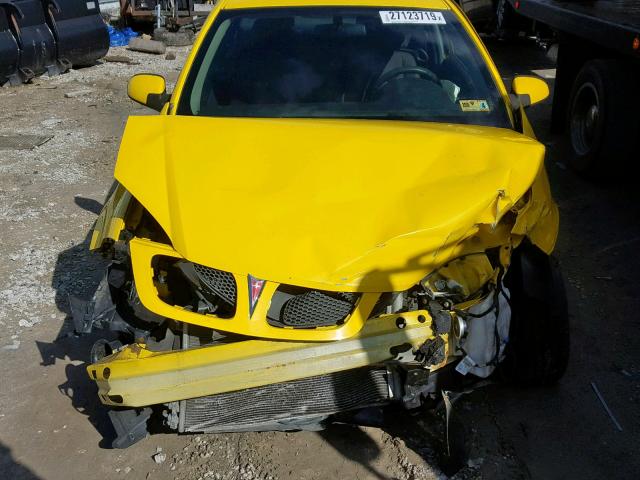 1G2AL15F977140567 - 2007 PONTIAC G5 YELLOW photo 7