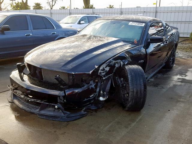 1ZVBP8CF9C5268052 - 2012 FORD MUSTANG GT BLACK photo 2