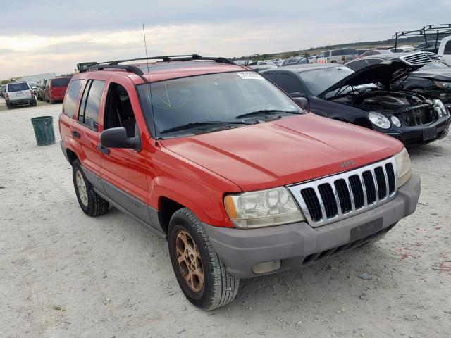 1J4GW48S91C615196 - 2001 JEEP GRAND CHER RED photo 1