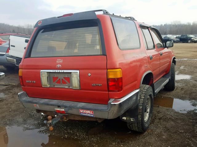 JT3VN39W5R0155628 - 1994 TOYOTA 4RUNNER VN RED photo 4