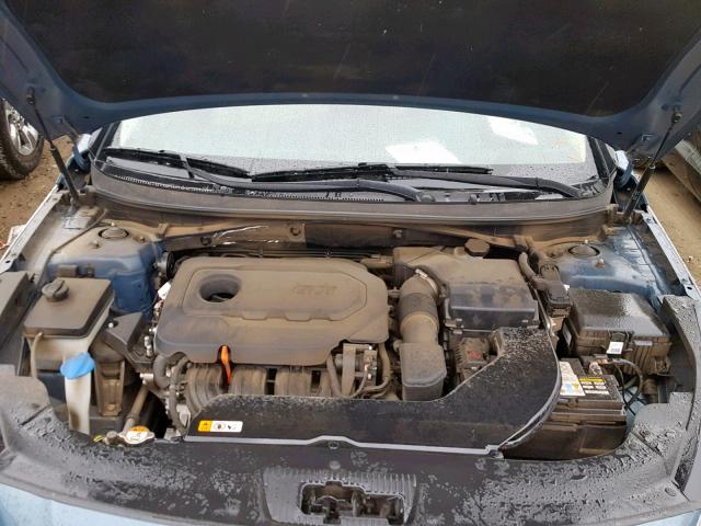 5NPE34AF2FH049560 - 2015 HYUNDAI SONATA SPO BLUE photo 7