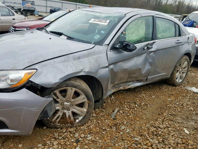 1C3CCBBBXEN120532 - 2014 CHRYSLER 200 TOURIN GRAY photo 9