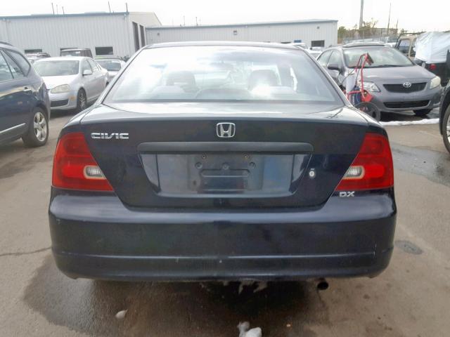 1HGEM21281L035439 - 2001 HONDA CIVIC DX BLACK photo 9