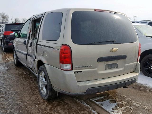 1GNDV231X7D214023 - 2007 CHEVROLET UPLANDER L თაფლისფერი ფოტო 3