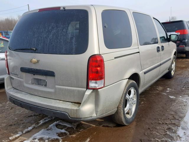 1GNDV231X7D214023 - 2007 CHEVROLET UPLANDER L TAN photo 4