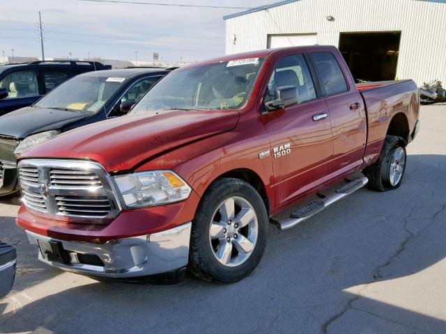 1C6RR7GT0ES365447 - 2014 RAM 1500 SLT RED photo 2