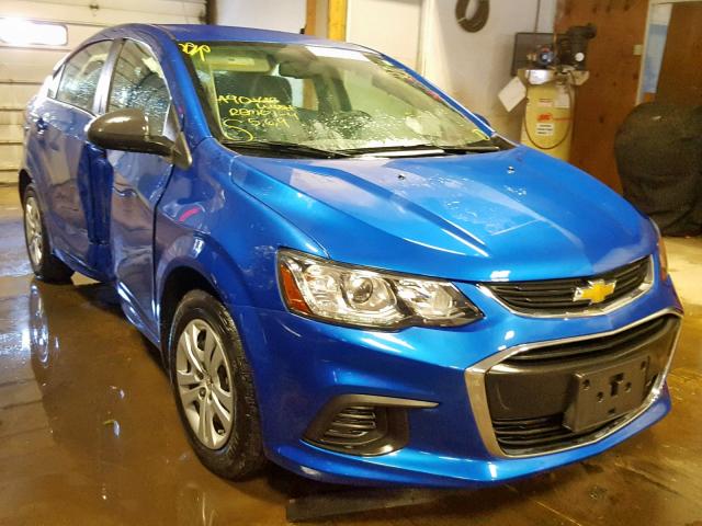 1G1JB5SH7H4156399 - 2017 CHEVROLET SONIC LS ლურჯი ფოტო 1