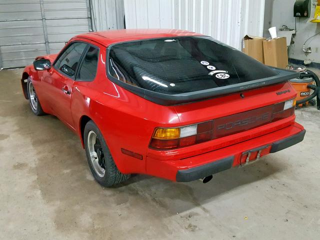 WP0AA0949DN453534 - 1983 PORSCHE 944 RED photo 3