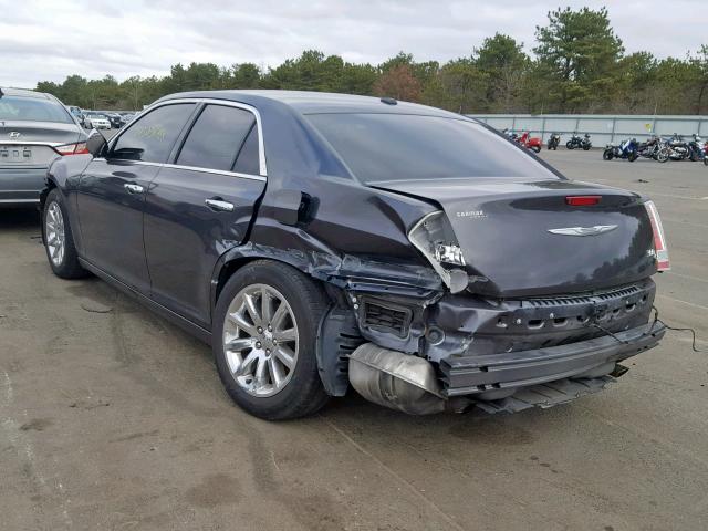 2C3CCAET1DH542890 - 2013 CHRYSLER 300C GRAY photo 3