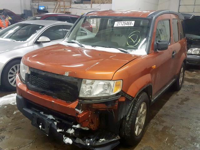 5J6YH2H73AL004319 - 2010 HONDA ELEMENT EX ORANGE photo 2