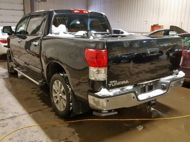 5TFHY5F1XDX290558 - 2013 TOYOTA TUNDRA CRE BLACK photo 3